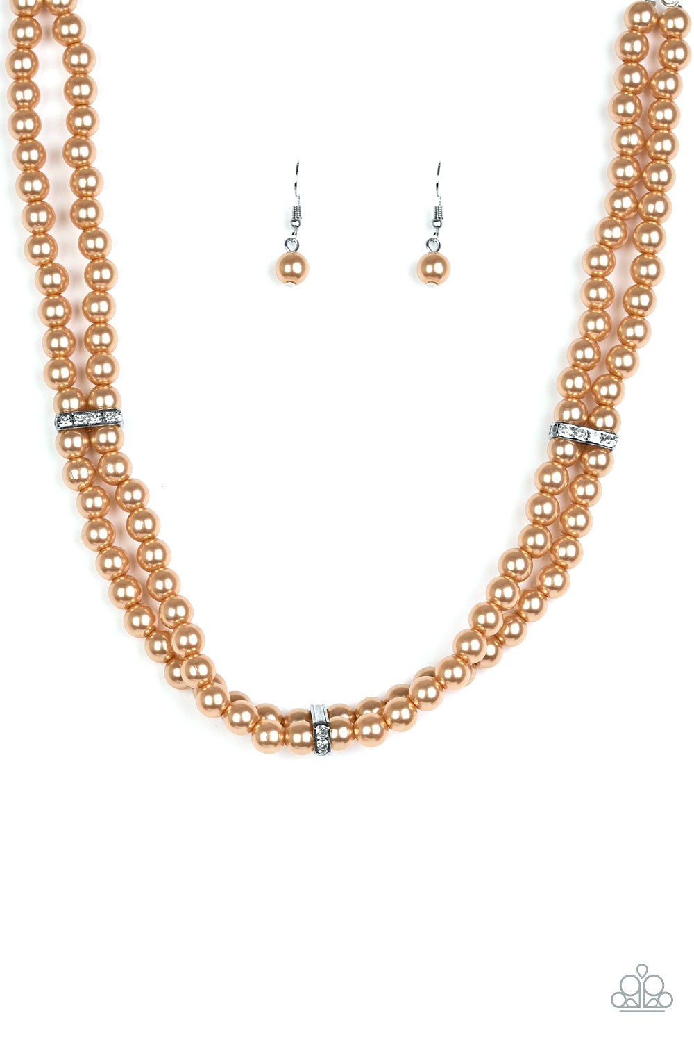 Paparazzi Put On Your Party Dress Brown Necklace