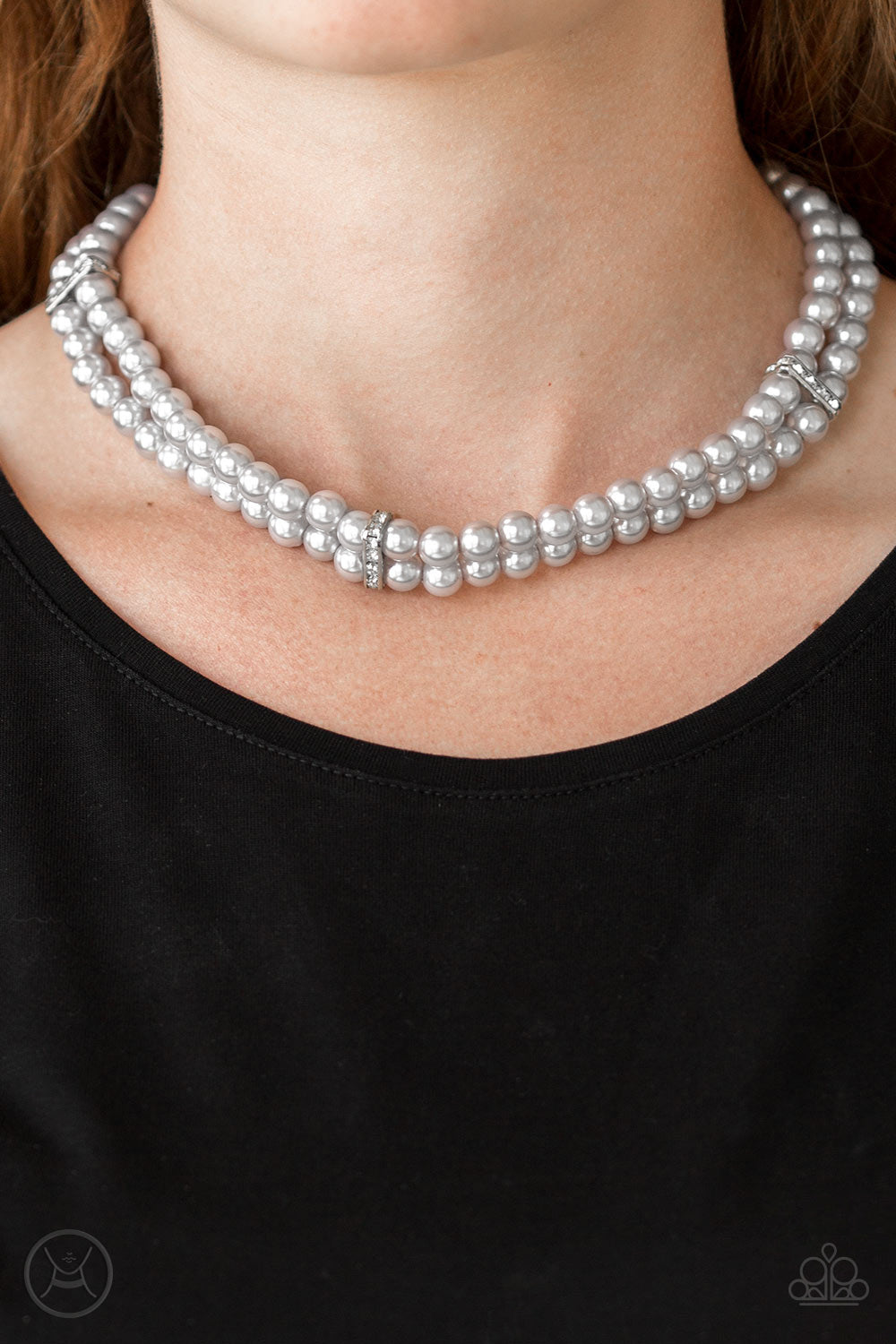 Paparazzi Put On Your Party Dress Silver Choker Necklace