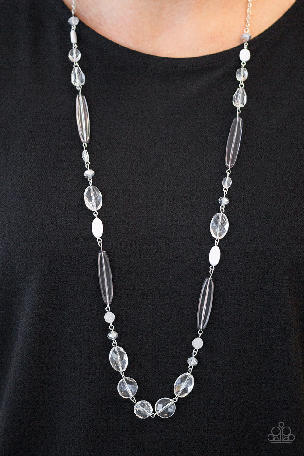 Paparazzi Quite Quintessence White Long Necklace