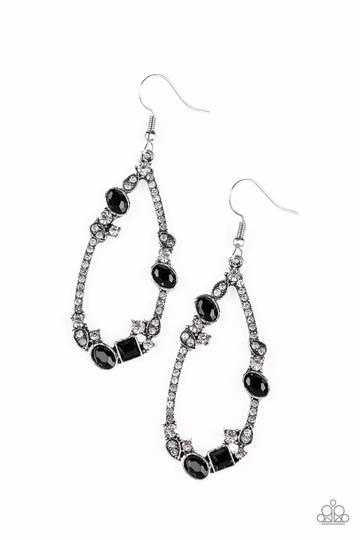 Paparazzi Quite The Collection Black Fishhook Earrings
