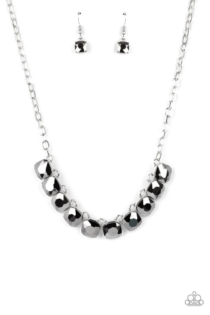 Paparazzi Radiance Squared Silver Short Necklace