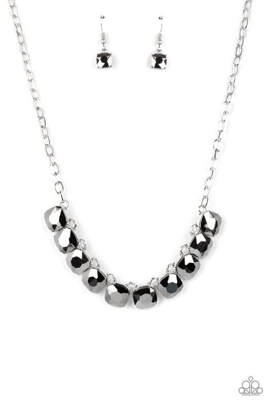 Paparazzi Radiance Squared Silver Short Necklace