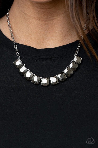 Paparazzi Radiance Squared Silver Short Necklace