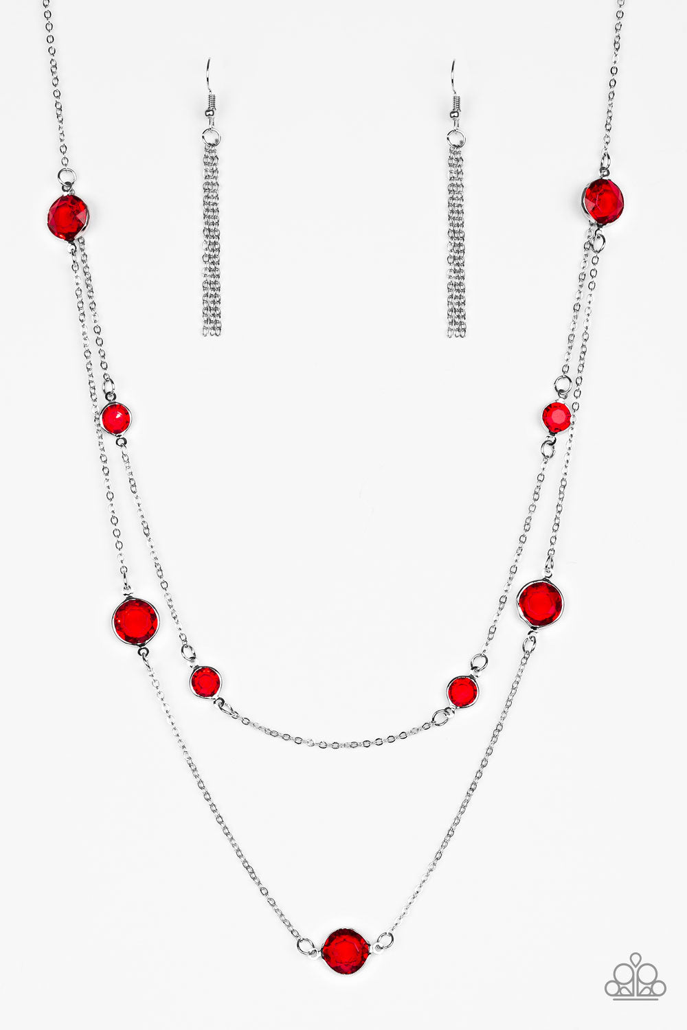 Paparazzi Raise Your Glass Red Long Necklace