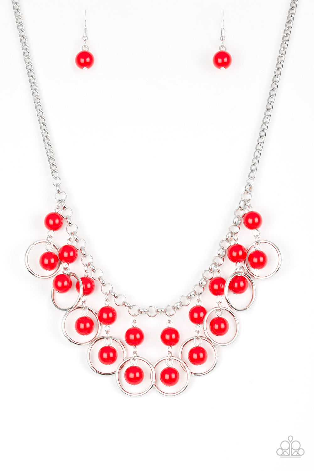 Paparazzi Really Rococo Red Short Necklace