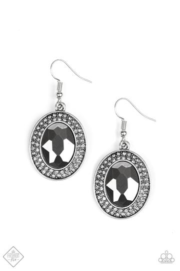 Paparazzi Rebel Highness Silver Fishhook Earrings - Fashion Fix Magnificent Musings September 2019