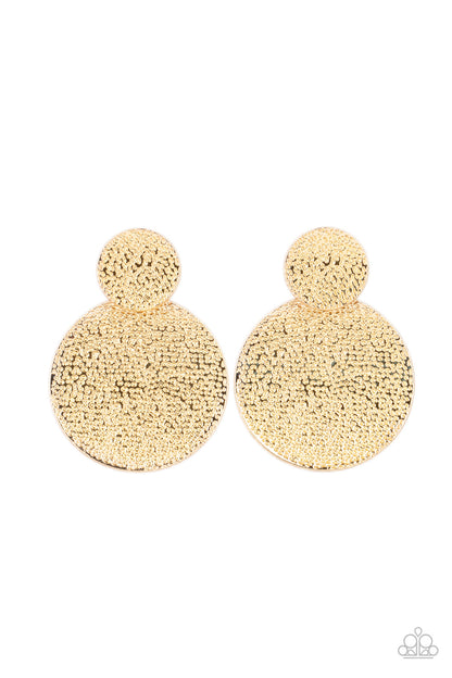 Paparazzi Refined Relic Gold Post Earrings