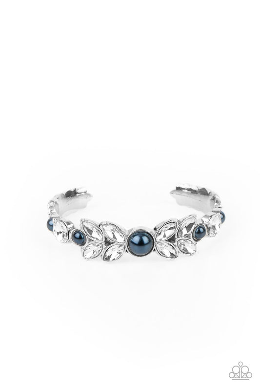 Paparazzi Regal Reminiscence Blue Cuff Bracelet - P9RE-BLXX-213XX