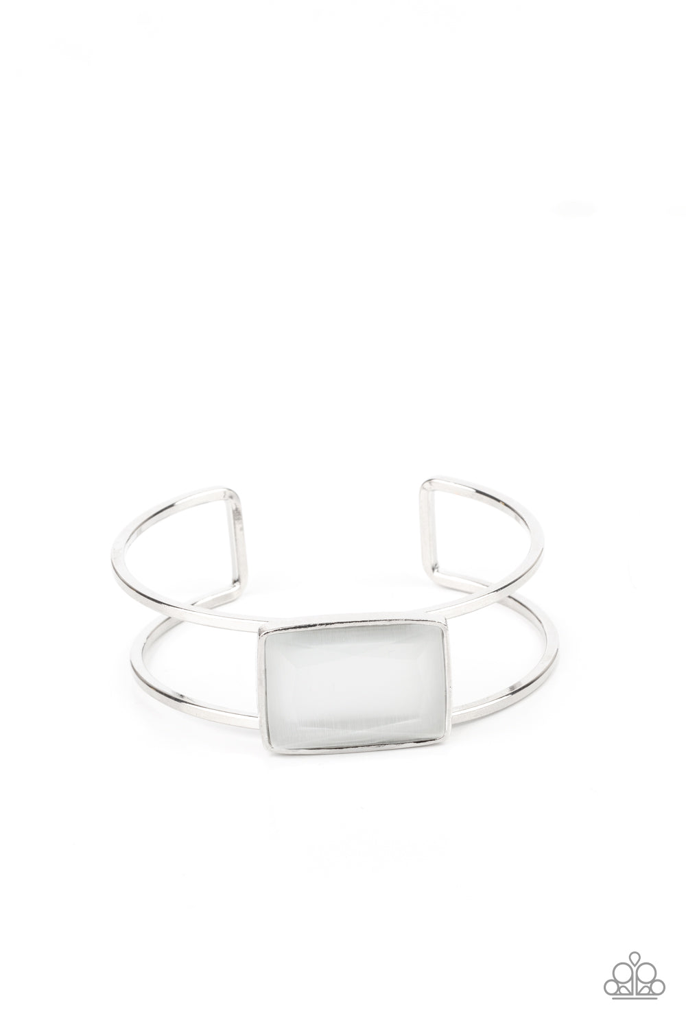 Paparazzi Rehearsal Refinement White Cuff Bracelet