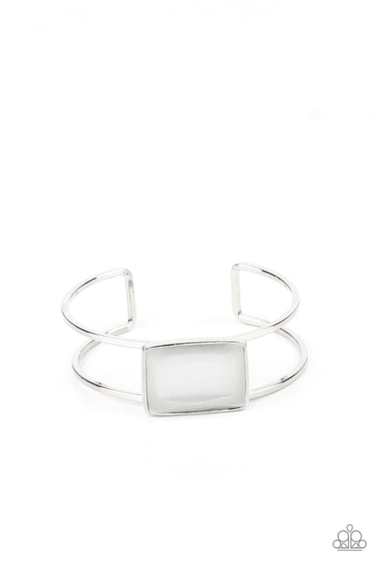 Paparazzi Rehearsal Refinement White Cuff Bracelet