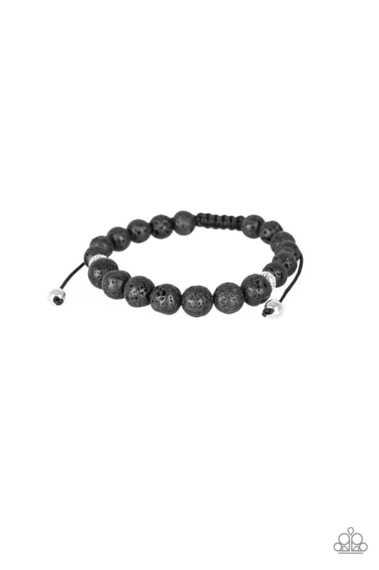 Paparazzi Relaxation Black Sliding Knot Bracelet