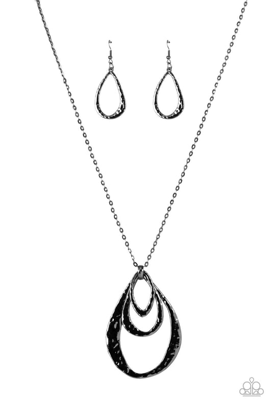 Paparazzi Relic Renaissance Black Long Necklace - P2BA-BKXX-044XX