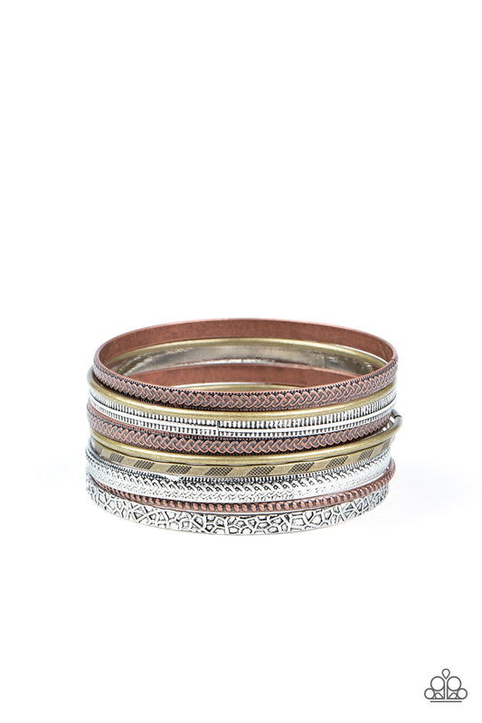 Paparazzi Relics On Repeat Multi Bangle Bracelet