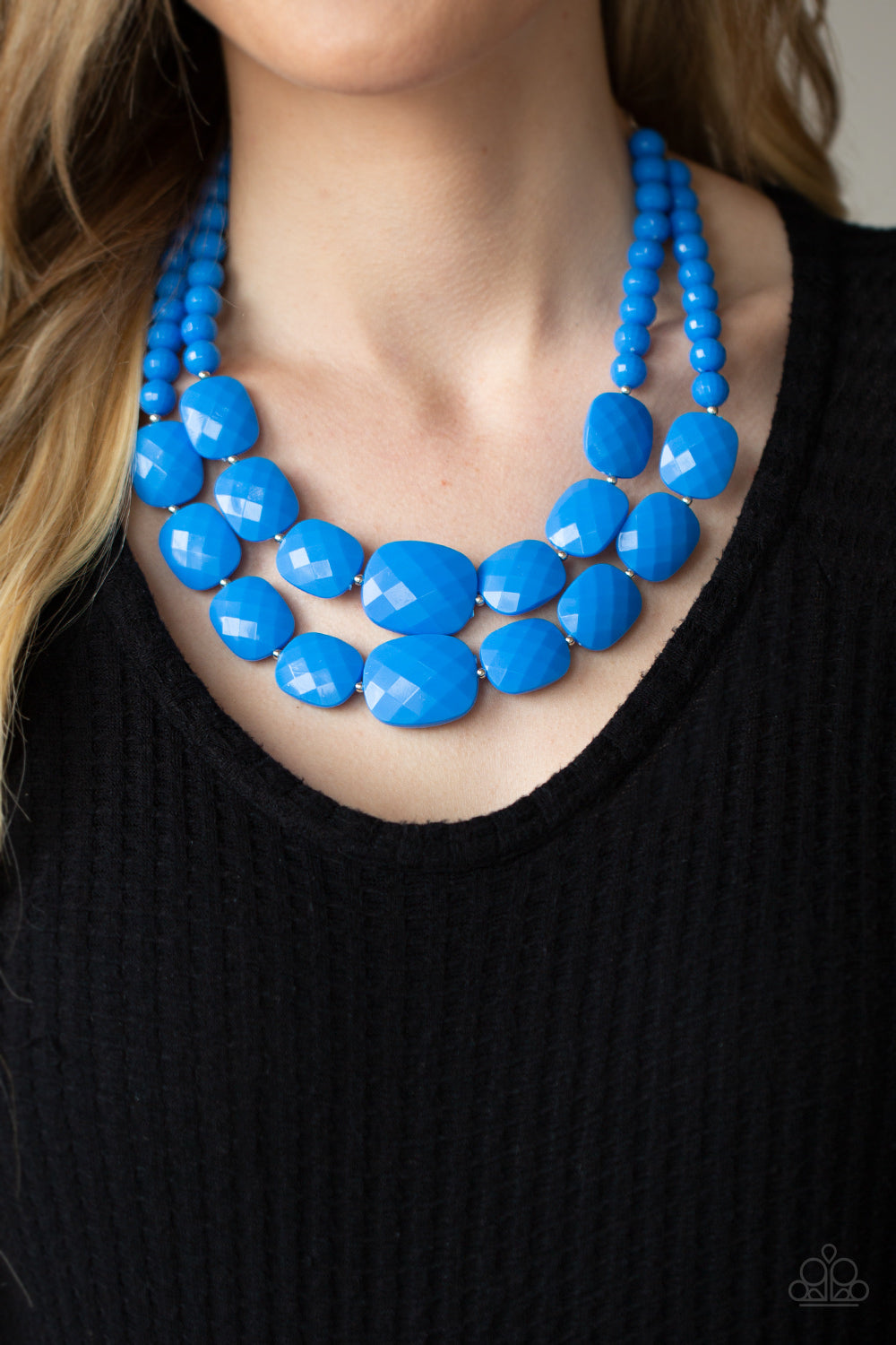 Paparazzi Resort Ready Blue Short Necklace