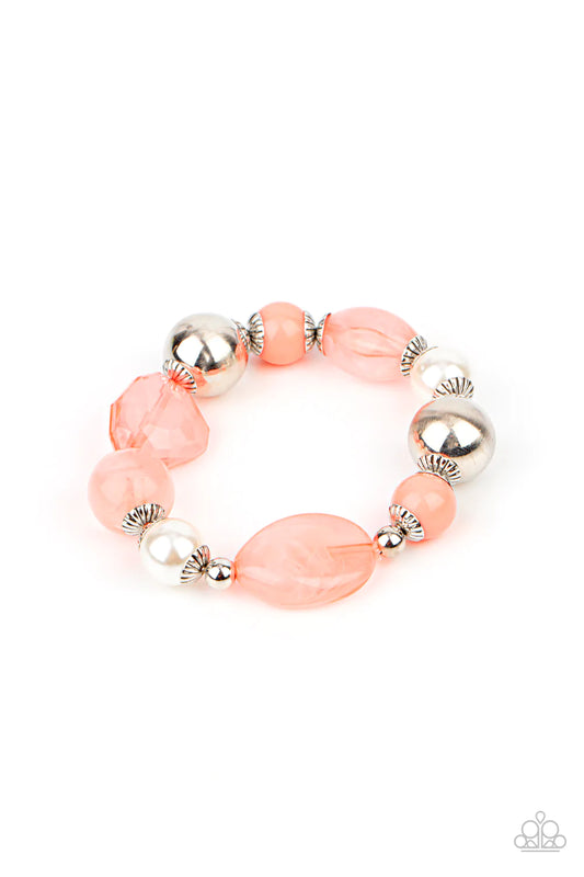 Paparazzi Resort Ritz Orange Stretch Bracelet - P9WH-OGXX-132XX