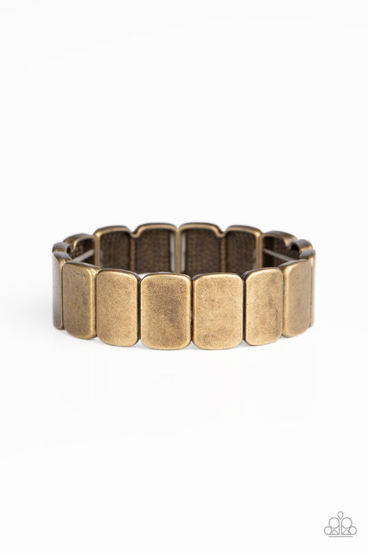 Paparazzi Retro Effect Brass Stretch Bracelet