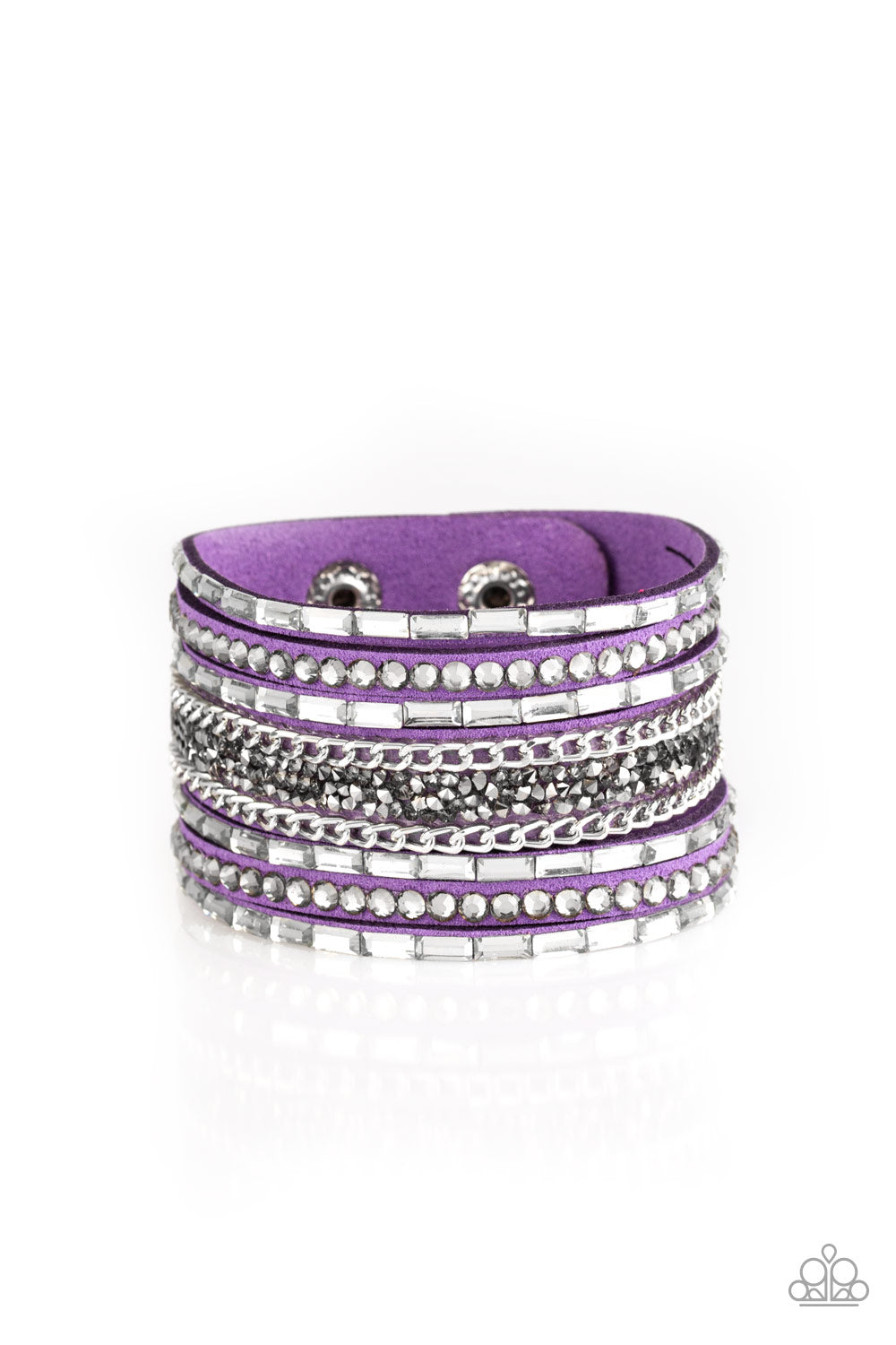 Paparazzi Bracelet ~ Giving Geometrics - Purple – Paparazzi Jewelry |  Online Store | DebsJewelryShop.com