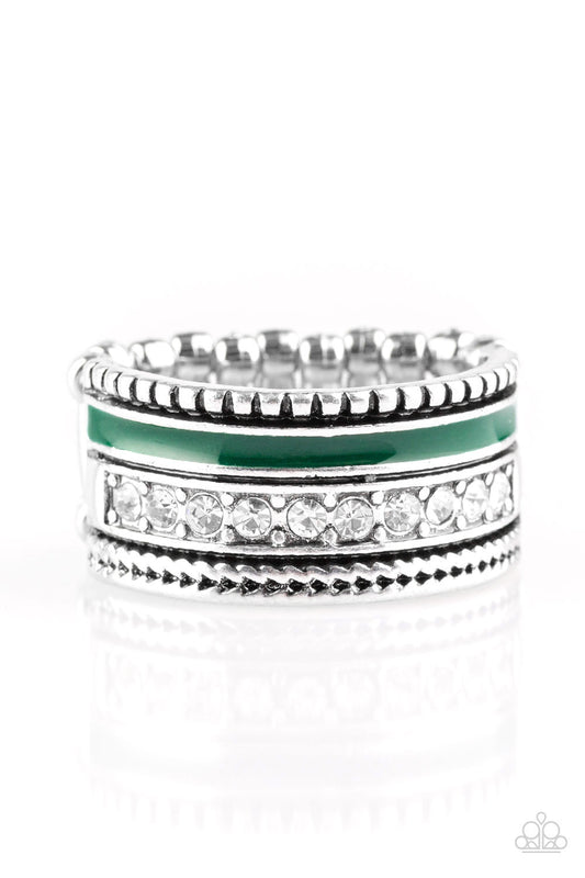 Paparazzi Rich Rogue Green Ring
