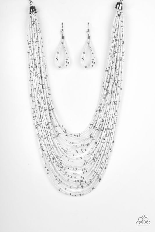 Paparazzi Rio Rainforest White Seed Bead Necklace