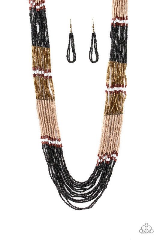 Paparazzi Rio Roamer Black Long Necklace