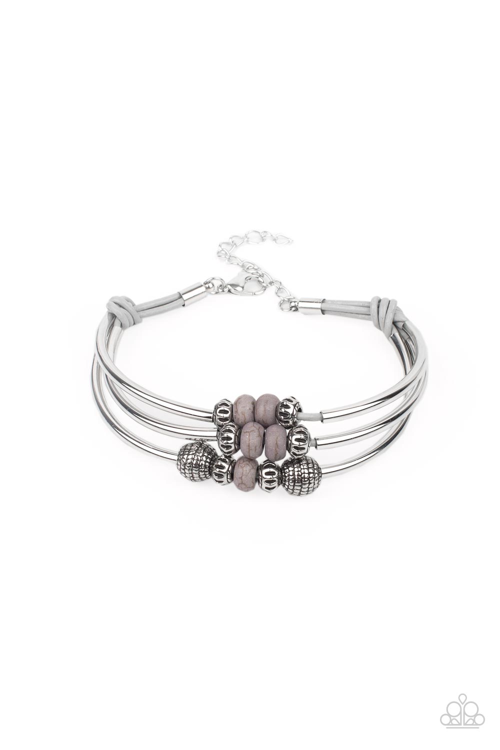Paparazzi Road Trip Rebel Silver Clasp Bracelet
