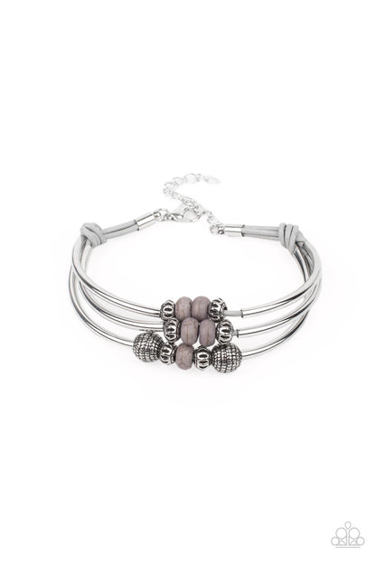 Paparazzi Road Trip Rebel Silver Clasp Bracelet