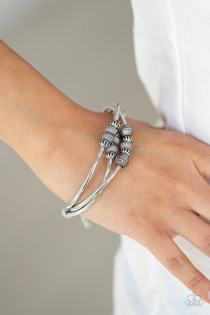 Paparazzi Road Trip Rebel Silver Clasp Bracelet
