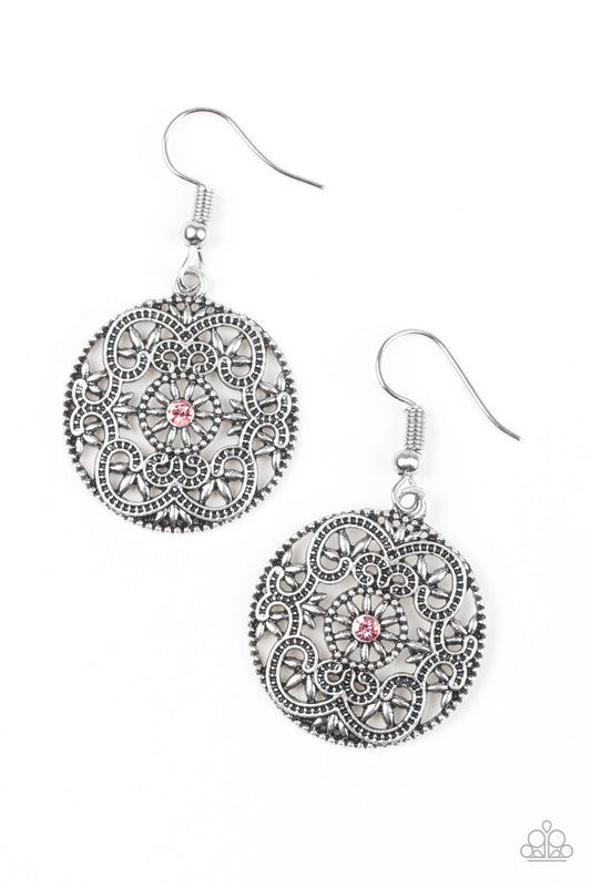 Paparazzi Rochester Royale Pink Fishhook Earrings - P5WH-PKXX-162XX