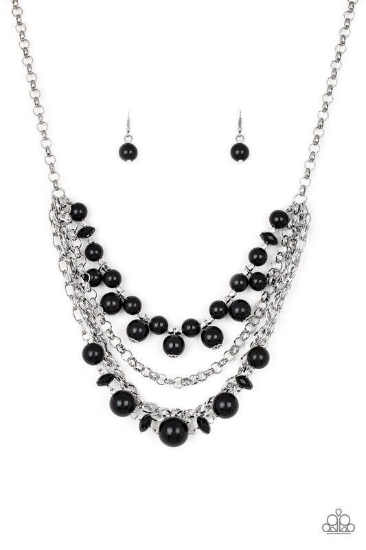 Paparazzi Rockin' Rockette Black Short Necklace