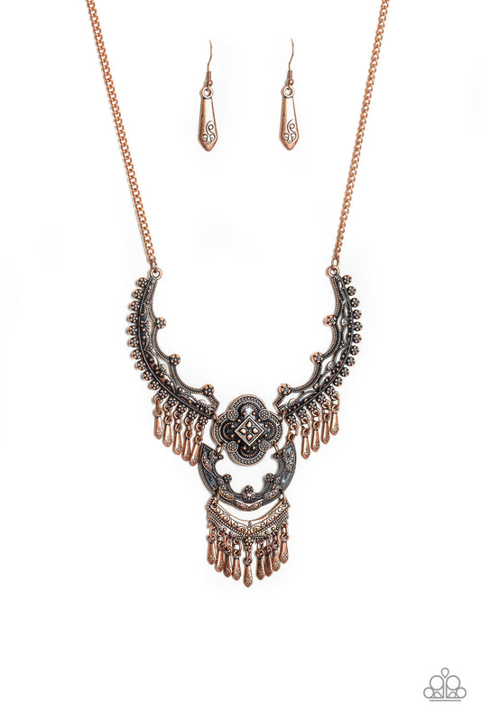 Paparazzi Rogue Vogue Copper Short Necklace