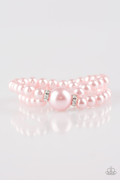 Paparazzi Romantic Redux Pink Stretch Bracelet