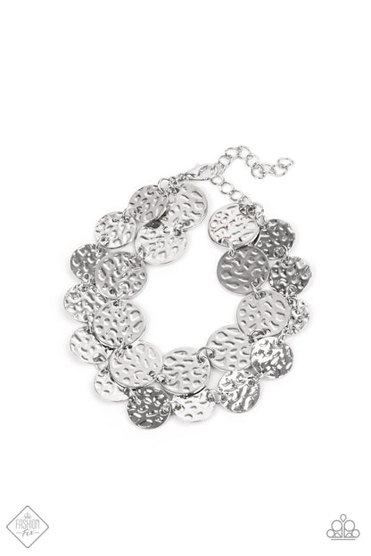 Paparazzi Rooted To The Spotlight Silver Clasp Bracelet - Fashion Fix Magnificent Musings February 2021