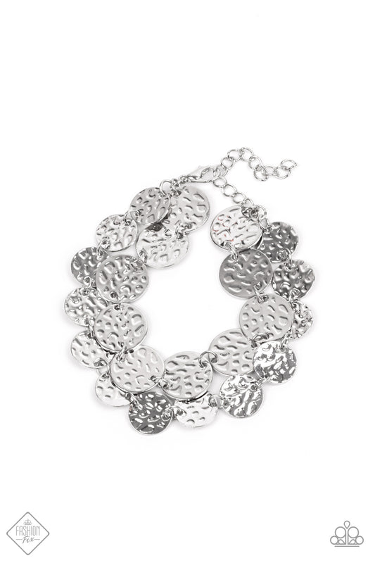 Paparazzi Rooted To The Spotlight Silver Clasp Bracelet - Fashion Fix Magnificent Musings February 2021