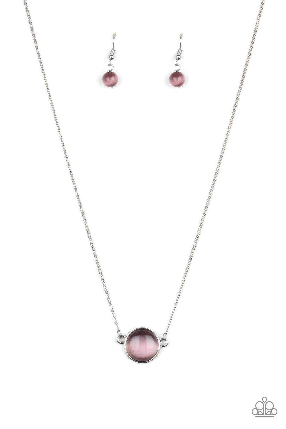 Paparazzi Rose-Colored Glasses Purple Short Necklace