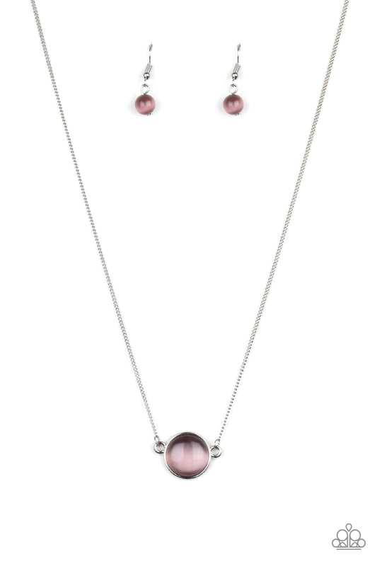 Paparazzi Rose-Colored Glasses Purple Short Necklace