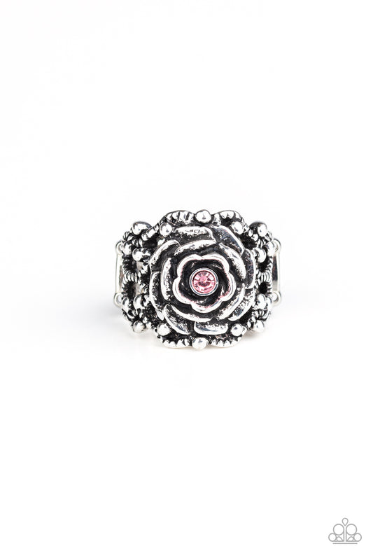 Paparazzi Rose Garden Royal Pink Ring