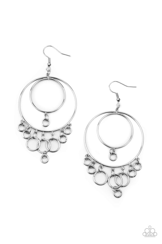 Paparazzi Roundabout Radiance Black Fishhook Earrings