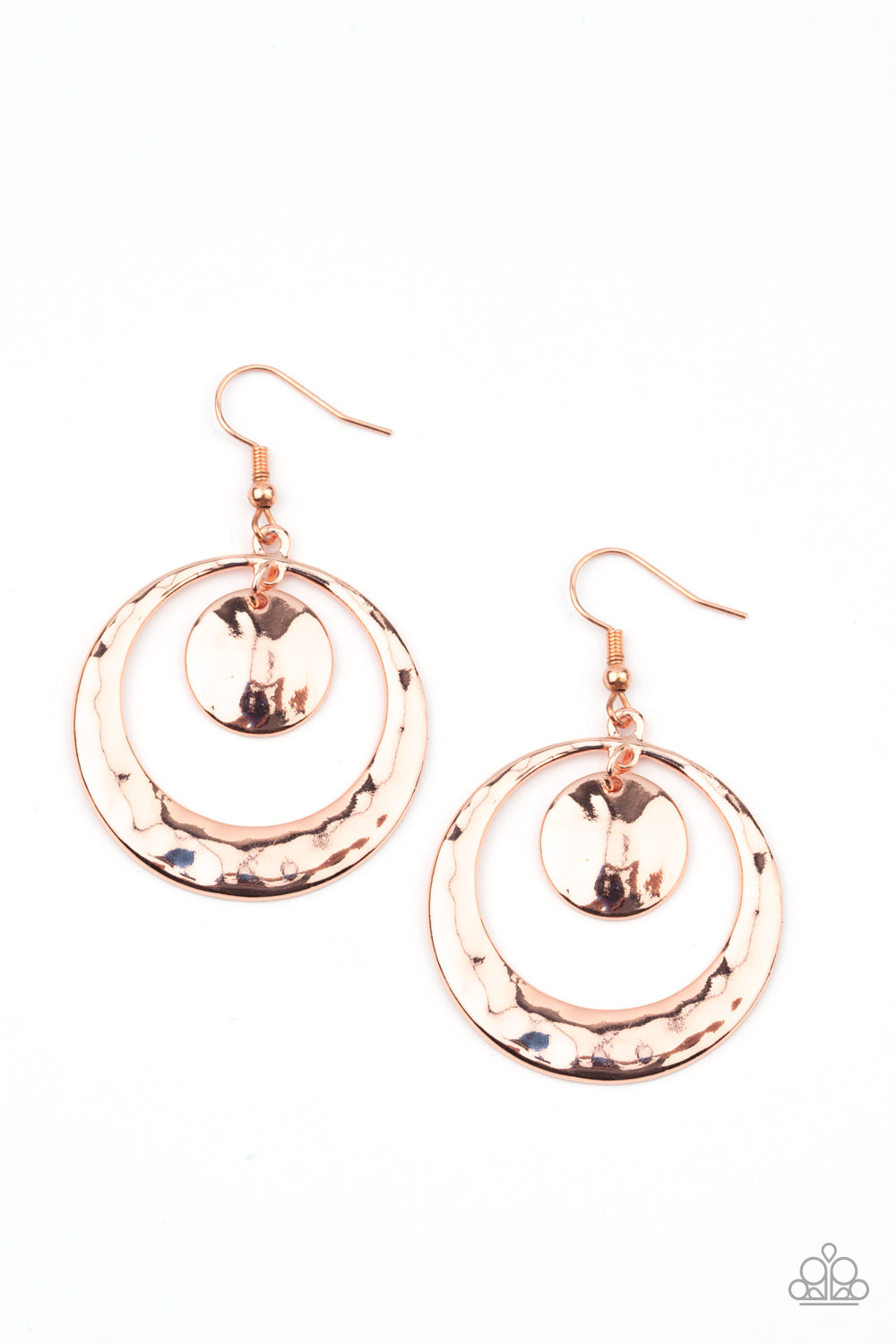 Paparazzi Rounded Radiance Copper Fishhook Earrings