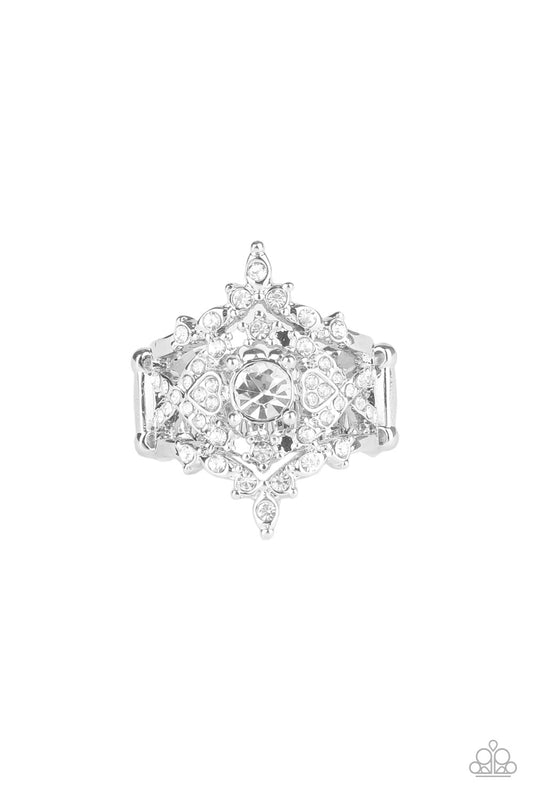 Paparazzi Royal Love Story White Ring