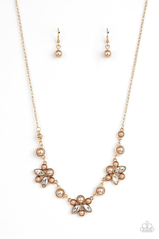 Paparazzi Royally Ever After Brown Short Necklace