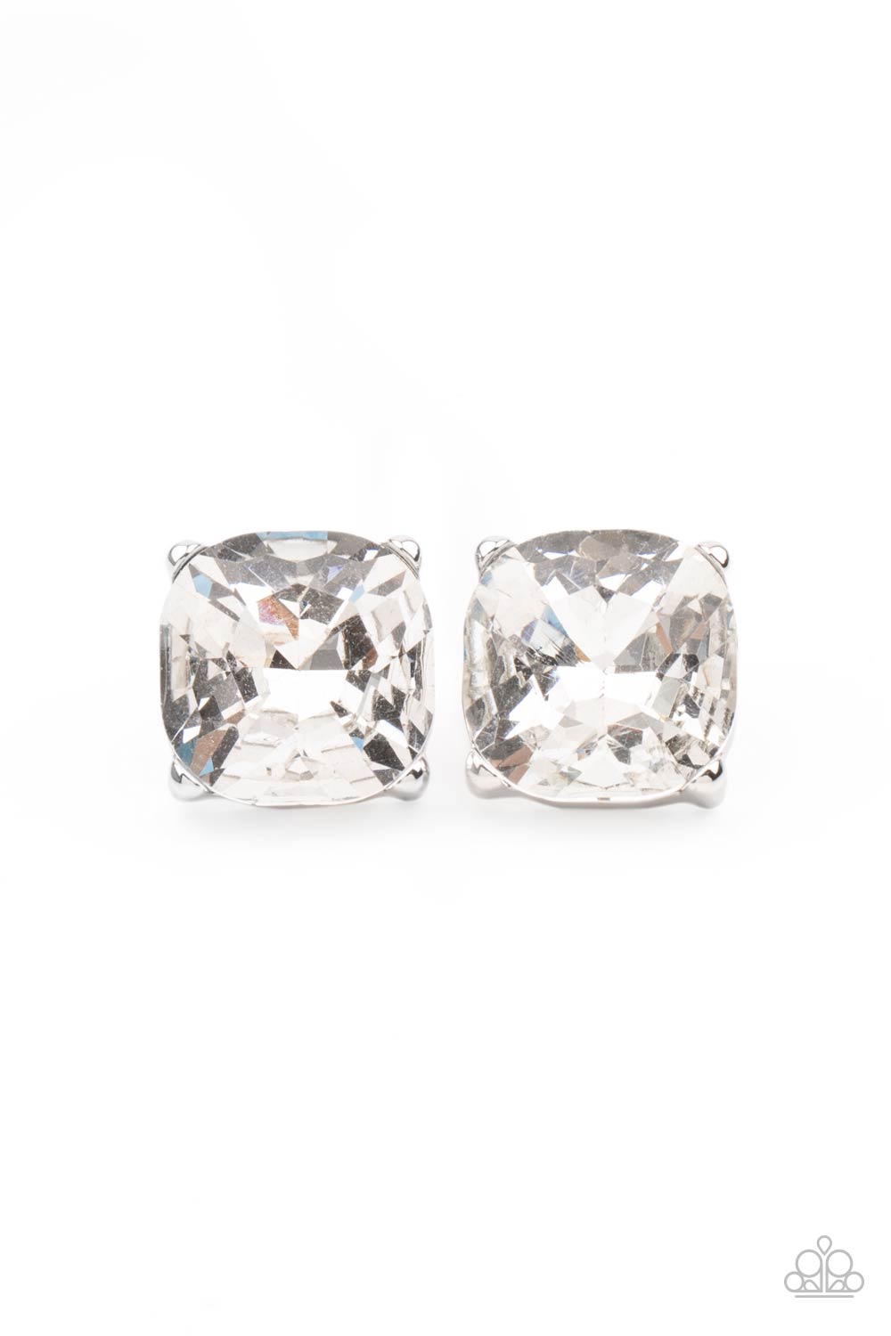 Paparazzi Royalty High White Post Earrings