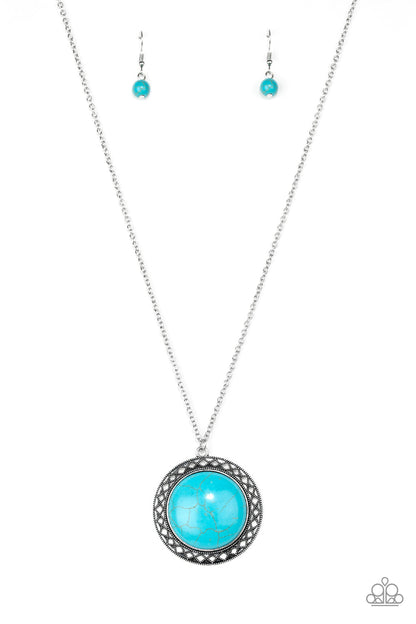 Paparazzi Run Out Of Rodeo Blue Long Necklace