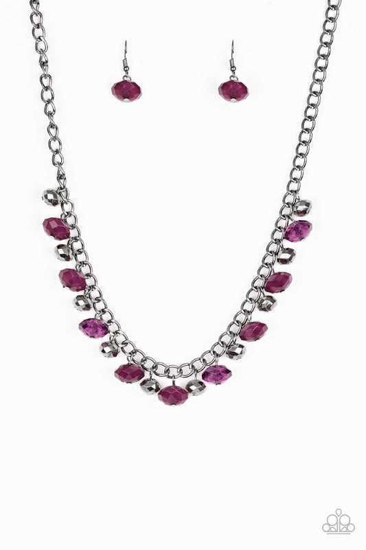 Paparazzi Runway Rebel Purple Short Necklace