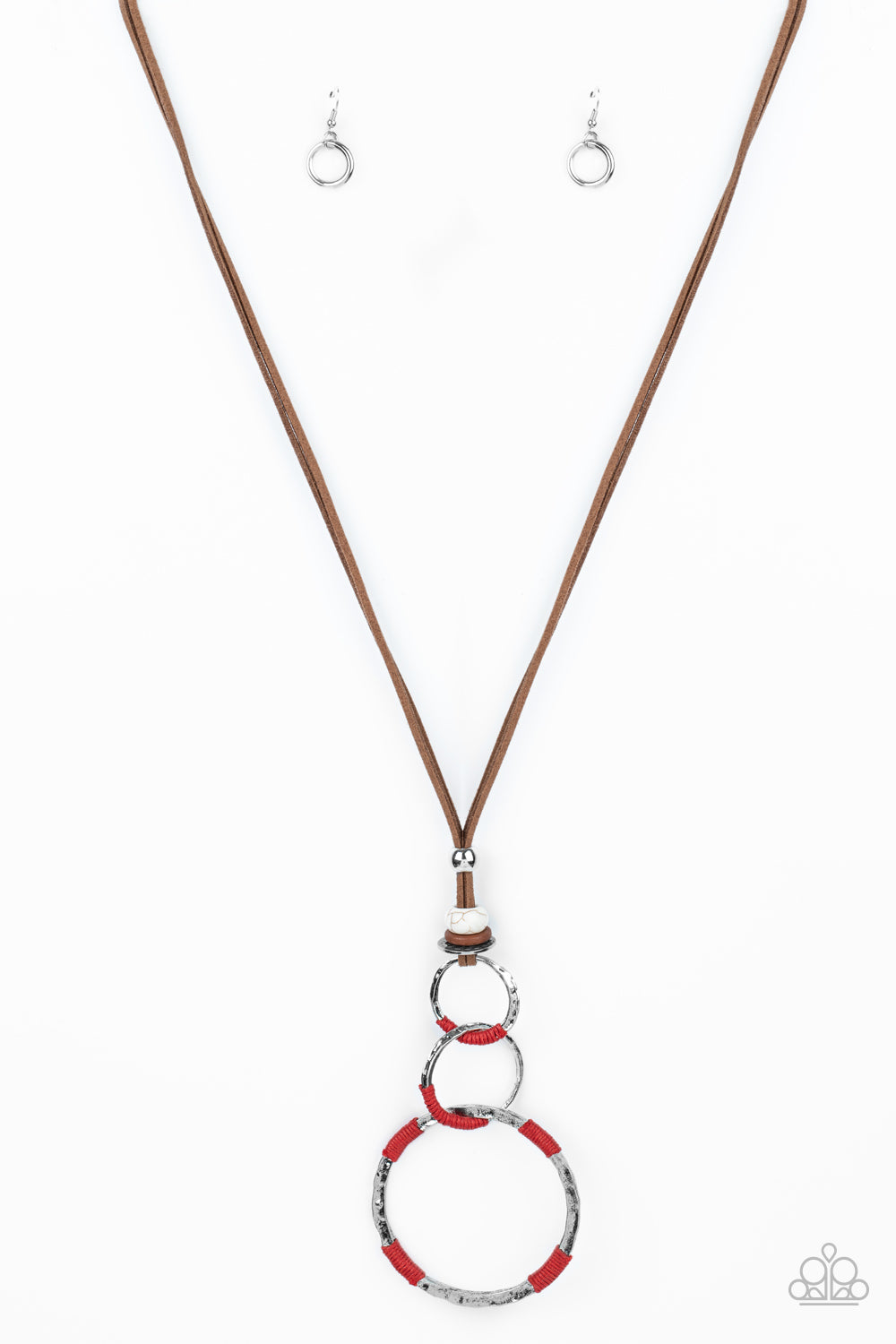 Paparazzi Rural Renovation Red Long Necklace