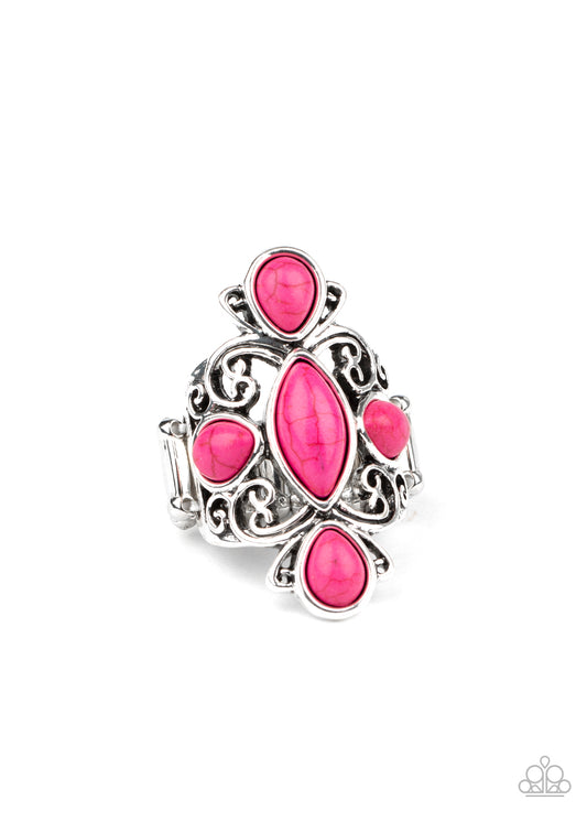 Paparazzi Sahara Sweetheart Pink Stone Ring