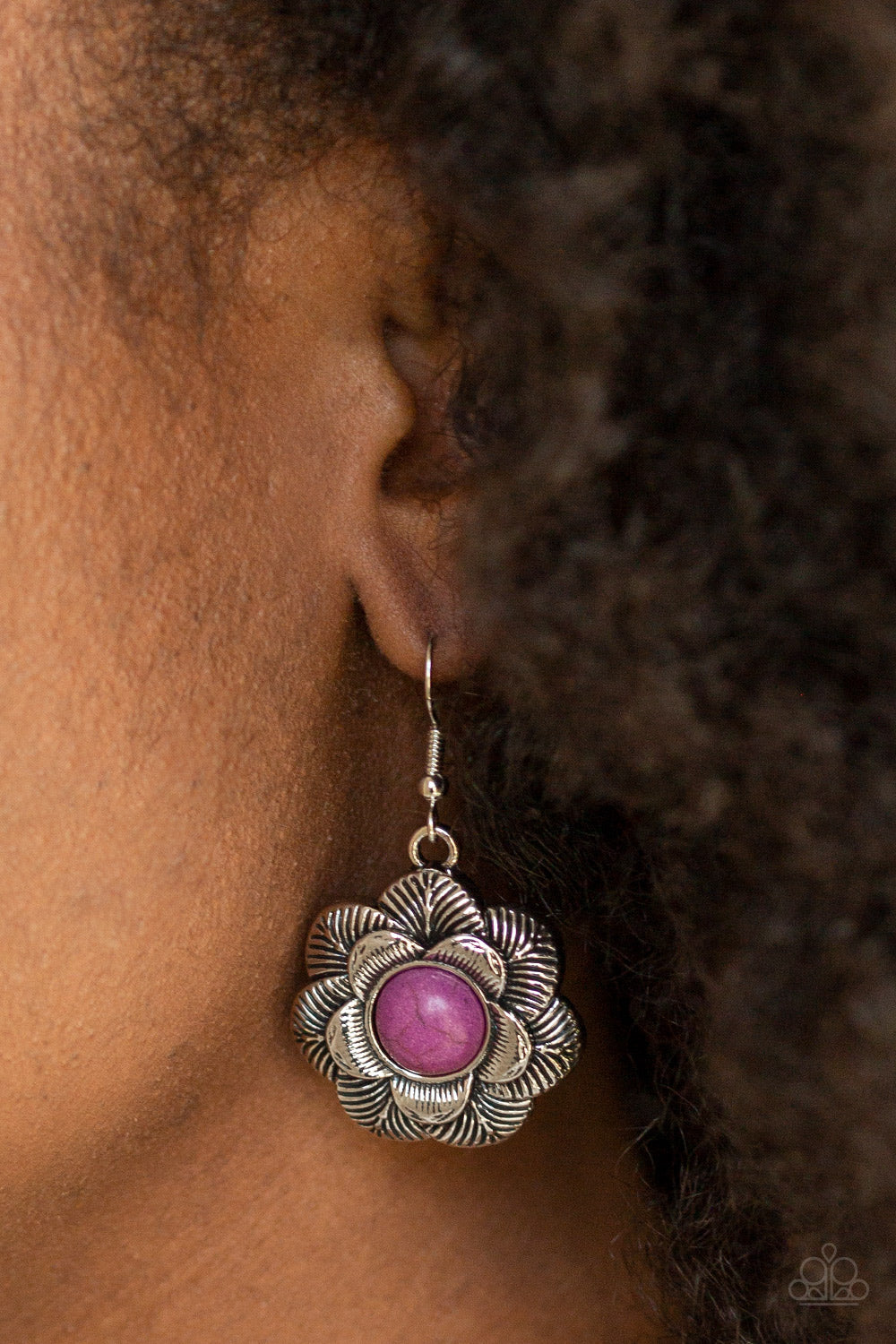 Paparazzi Santa Fe Hills Purple Stone Short Necklace