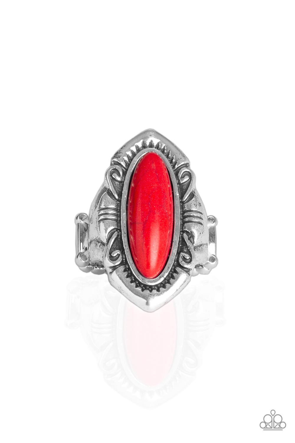 Paparazzi Santa Fe Serenity Red Stone Ring