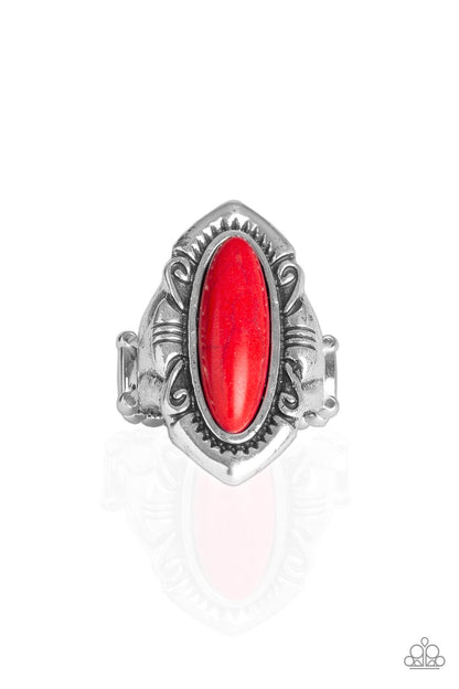 Paparazzi Santa Fe Serenity Red Stone Ring