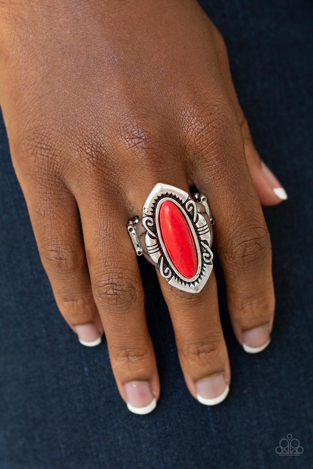 Paparazzi Santa Fe Serenity Red Stone Ring