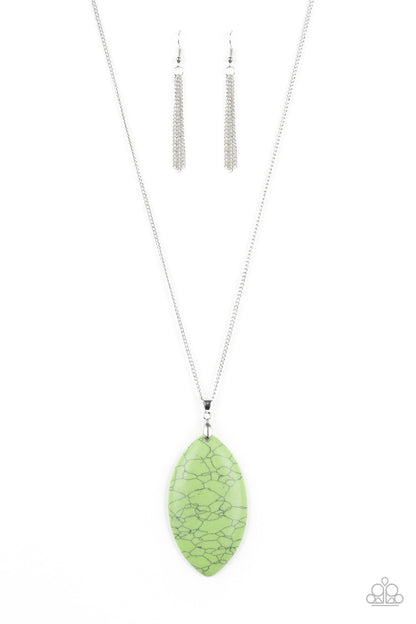 Paparazzi Santa Fe Simplicity Green Long Necklace